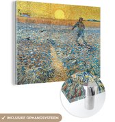MuchoWow® Peinture sur Verre - Le Semeur - Vincent van Gogh - 160x120 cm - Peintures sur Verre Acrylique - Photo sur Glas