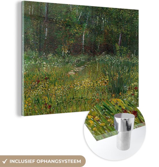 MuchoWow® Peinture sur verre 160x120 cm - Peinture sur verre acrylique - Asnières - Vincent van Gogh - Photo sur verre - Peintures