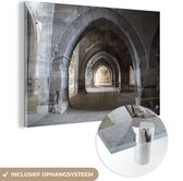 MuchoWow® Glasschilderij 30x20 cm - Schilderij acrylglas - Stenen boog in Turkije - Foto op glas - Schilderijen