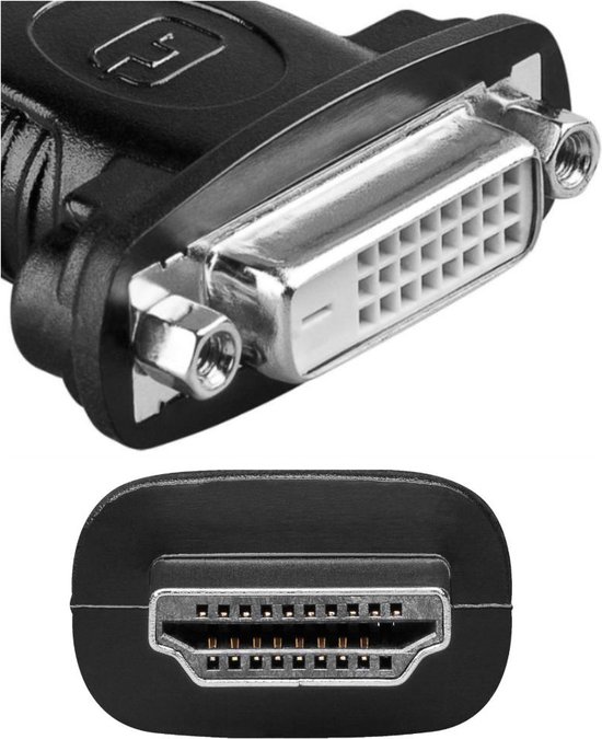 HDMI - DVI-D verloopstekker - Zwart - Allteq - Allteq