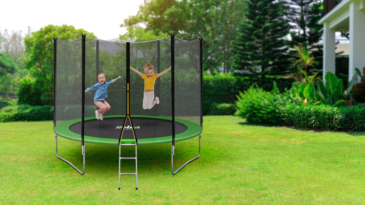 Rebel Jump ZAB0300 trampoline 312 cm avec filet de sécurité externe