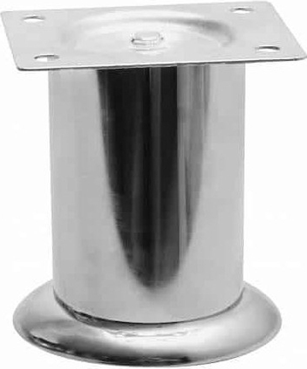 GTV - Meubelpoot - Chroom - 80 x 140 mm