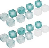 5Five IJsblokjes - 40x - herbruikbaar - gekleurd - ijsklontjes
