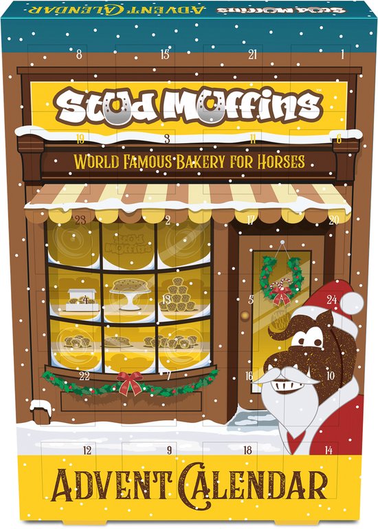 Stud Muffins Mini Muffins - Adventskalender voor Paarden - Paardensnoepjes Stud Muffins Mini Muffins - Adventskalender voor Paarden - Paardensnoepjes