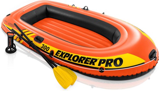 conjunctie beweging Parasiet Intex Explorer Pro 300 Opblaasboot - 3 Persoons - Oranje | bol.com