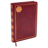 Old Book - notitieboek - rood/ goud - 12x17cm lijn - bullet journal - Verhaak