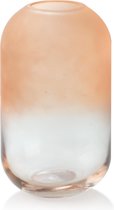 Mondex Design Serenite vaas zalmkleurig gematteerd 22 x 12cm - Uniek design - Prachtig in elke kamer