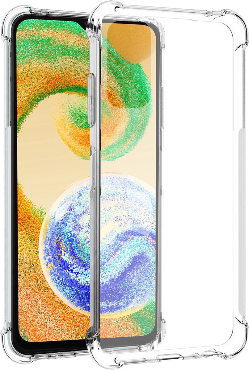 Arara Hoesje geschikt voor Samsung Galaxy A04s hoesje transparant siliconen backcover shockproof