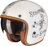 Scorpion Belfast Evo Pique Cream-Black S - Maat S - Helm