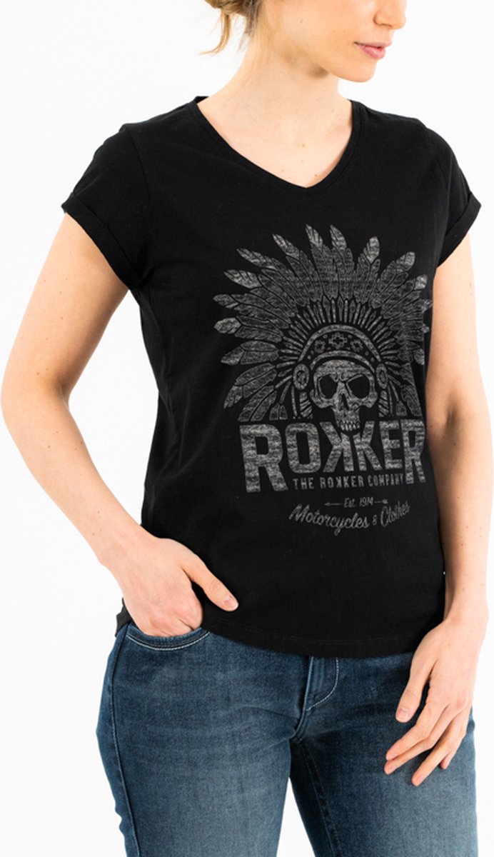 ROKKER Indian Bonnet Lady Black - Maat XS -