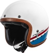 Helstons Evasion Helmet Carbon Fiber White Blue Red L - Maat L - Helm