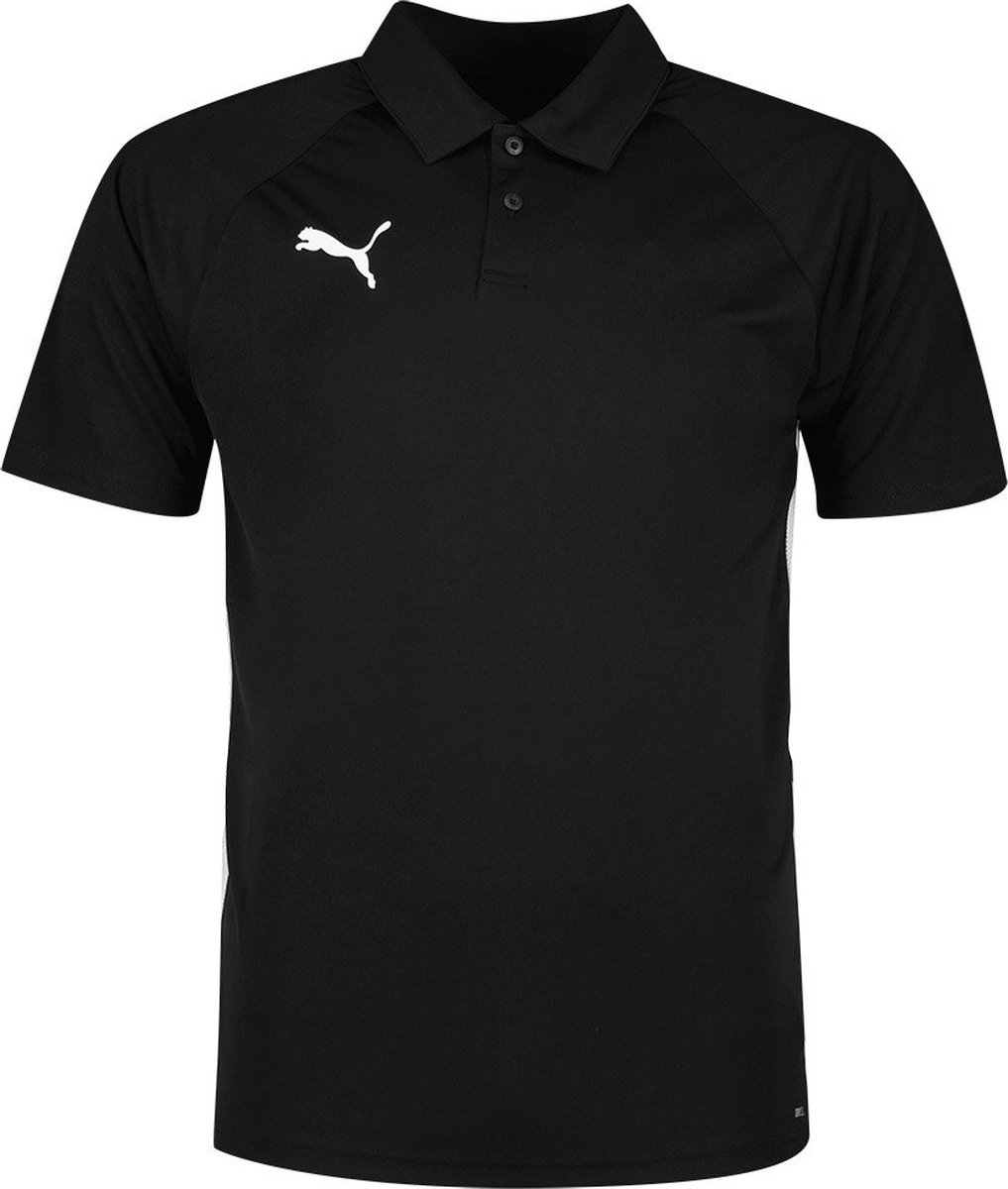 Puma Teamliga Korte Mouw Poloshirt L Man Zwart