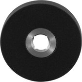 GPF Ronde click rozet 50x6mm zwart