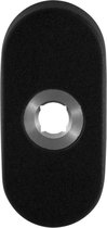 GPF Ovale click rozet 70x32x10 mm rechts zwart