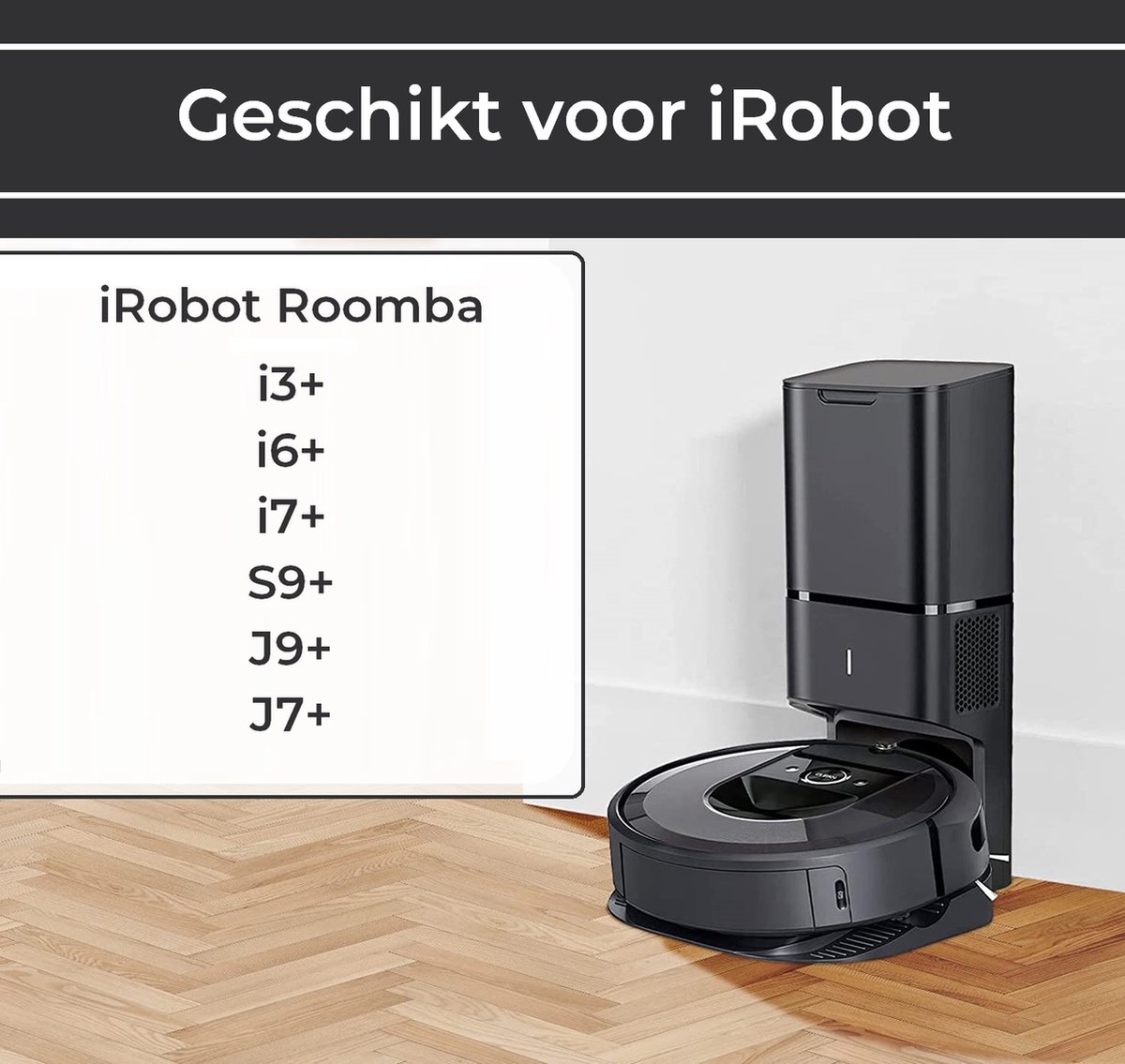 Stofzuigerzakken geschikt voor iRobot Roomba i3+ i6+ i7+ S9+ J9+ j7+ Robotstofzuiger - 9 stuks - van Zedar — afbeelding 3