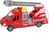 Camion de pompiers Rapid Wheels avec Ladder et fonction lumière, son et friction/pulvérisation