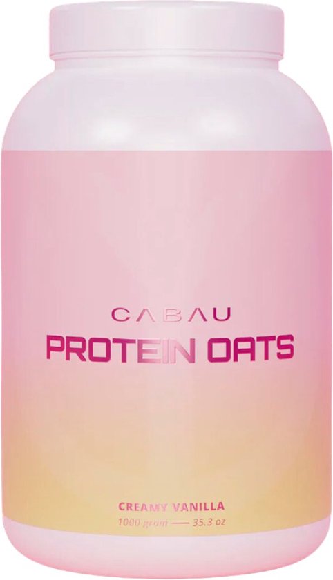 Cabau Protein Oats - Eiwitrijke Havermout - Ontbijt in 3 minuten - Creamy Vanilla - 12 maaltijden - Met eiwit, zaden en gedroogd fruit - Makkelijk te bereiden