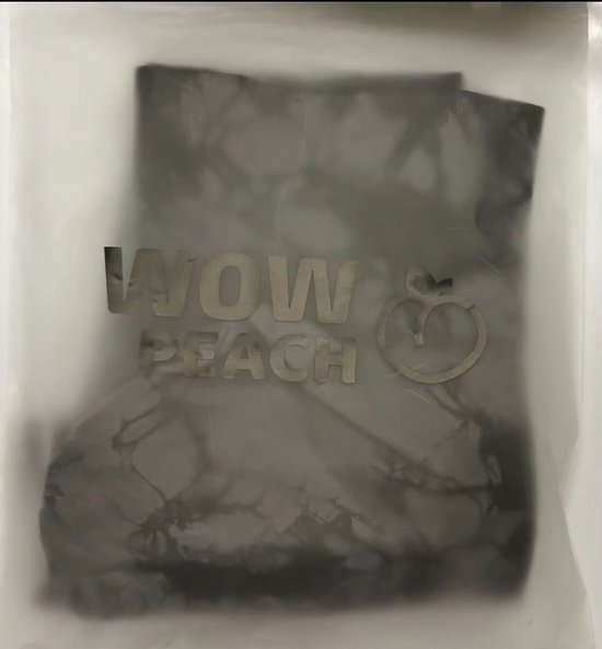 Wow Peach - Marble Legging Short - Sport Shorts - Butt Lifting - Fitness - Sport - TikTok Legging - Grijs/Zwart - Maat: Medium van Wow Peach — afbeelding 4