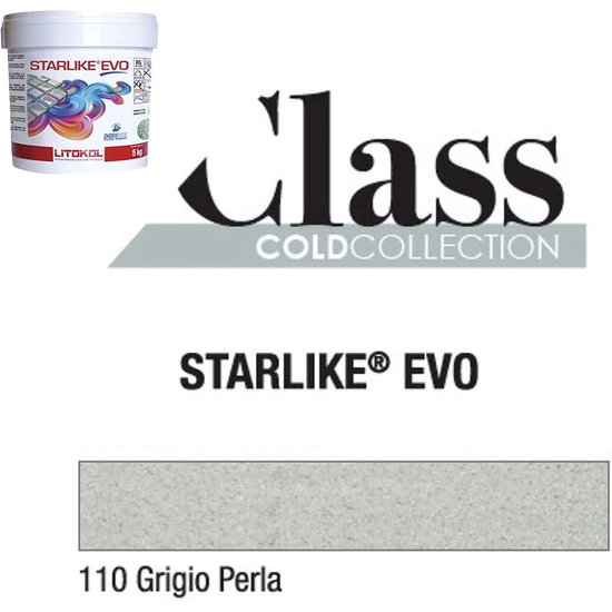 Litokol starlike evo 110 grigio perla 2,5kg - Voegmiddel - Kleur Grijs - Epoxymiddel - Lijm - Litokol