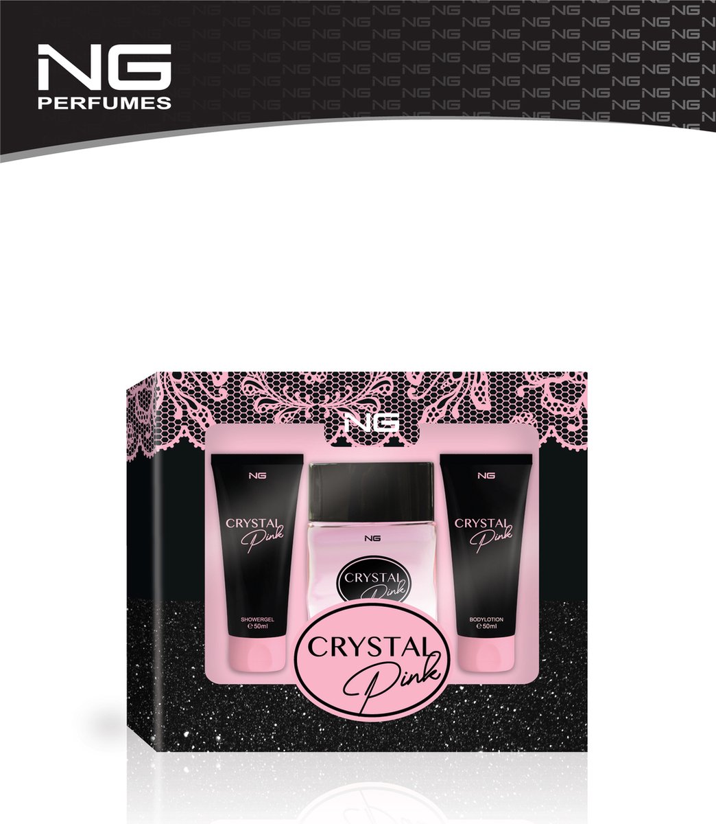 NG -Crystal Pink Giftset- 100ml Eau de Parfum 50ml Showergel 50ml Bodylotion