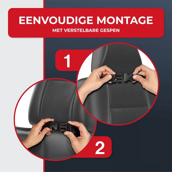 Nince premium luxe & stevige autostoel organizer met tablet houder - SET VAN 2 - Auto stoel organiser - Grijs van Nince — afbeelding 3