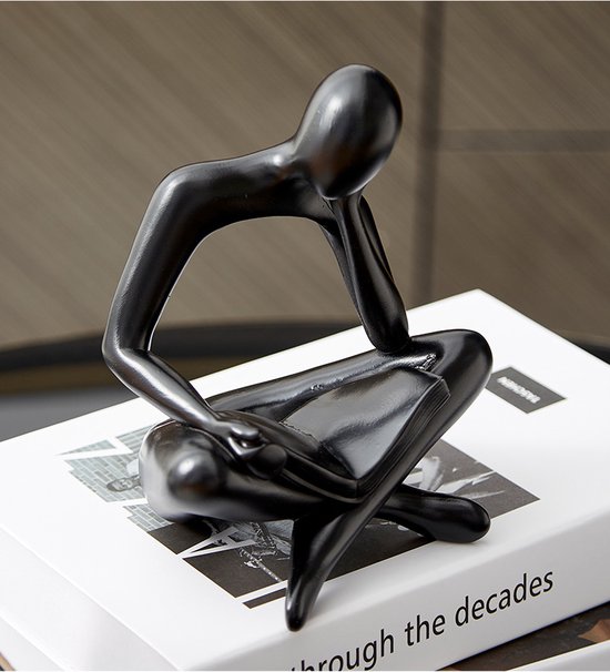Sculptuur Decoratie Wit, Standbeeld Decor Voor Plank, Hars Creatief Abstract Beeldje Lezen Van Een Boek Sculpturen Decoraties Voor Kantoor Slaapkamer Desktop, Cadeaus Voor Boekenliefhebbers Sculptuur Decoratie Wit, Standbeeld Decor Voor Plank, Hars Creatief Abstract Beeldje Lezen Van Een Boek Sculpturen Decoraties Voor Kantoor Slaapkamer Desktop, Cadeaus Voor Boekenliefhebbers