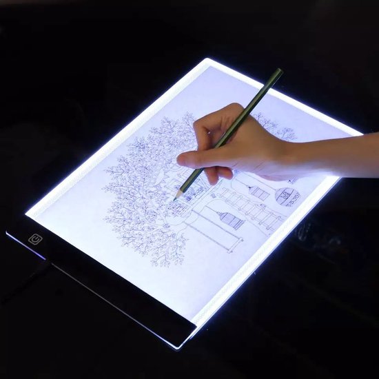 Tablette de dessin à lumière LED A4 - Tablette Graphiques