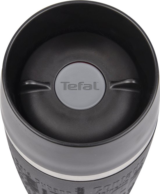 Tefal Travel Mug Thermosfles - 360 ml - RVS/Zwart - Tefal