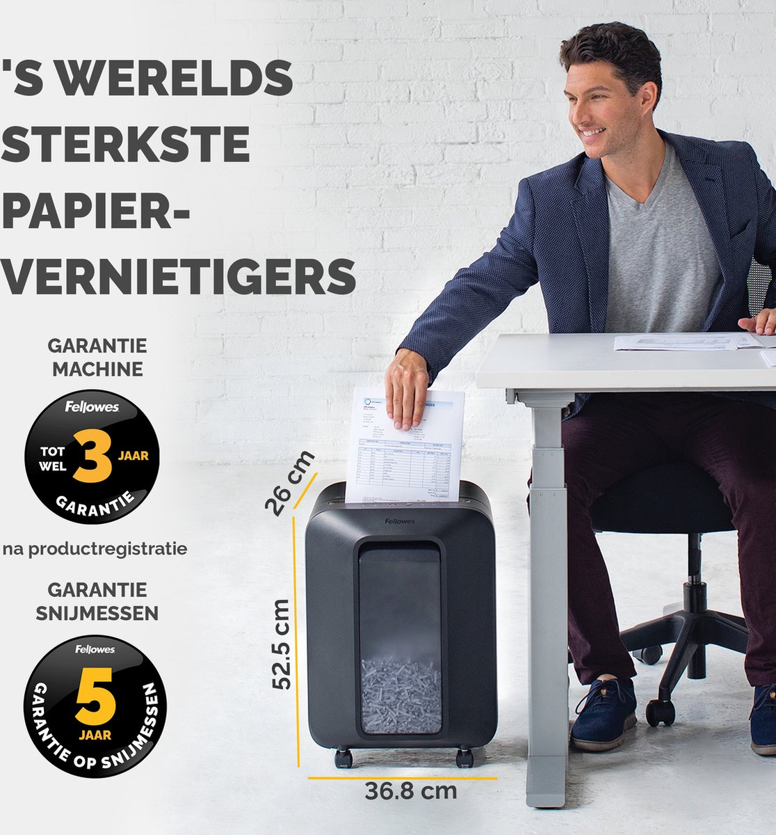 Fellowes LX201 Papiervernietiger / Papierversnipperaar – P‑5 Micro‑Cut – 12 vellen – Ook voor pasjes – 100% Jam Proof thumbnail 6
