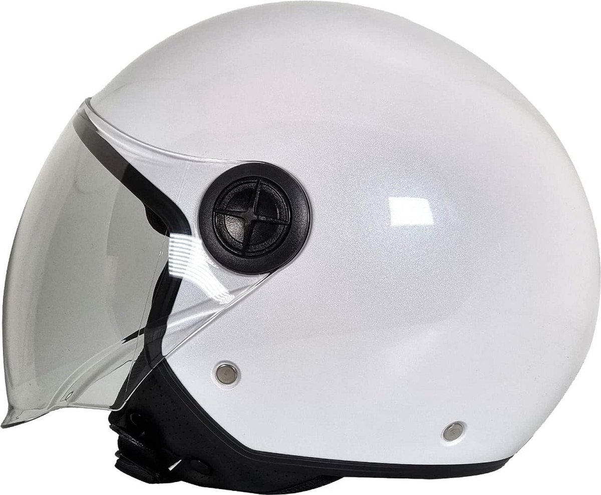 BHR 832 | minimal vespa helm | wit | scooter en brommer | maat XS
