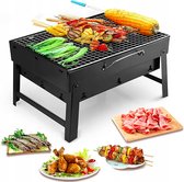 Draagbare BBQ - Houtskool Barbecue - Opvouwbaar - Barbecue - 35 x 27 cm - Camping Barbecue - Kamperen - Reis BBQ - Festival Barbecue - Grill
