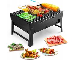 Draagbare BBQ - Houtskool Barbecue - Opvouwbaar - Barbecue - 35 x 27 cm - Camping Barbecue - Kamperen - Reis BBQ - Festival Barbecue - Grill