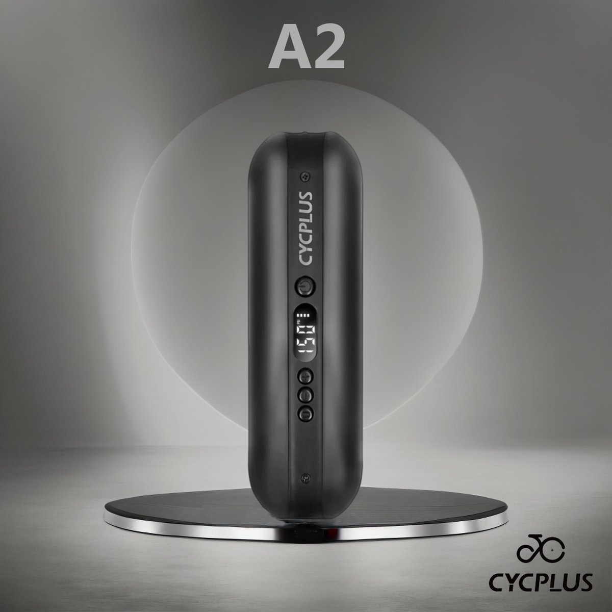 Cycplus A2 Elektrische fietspomp zwart. Ook voor auto-/motorbanden en ballen - pomp - compressor