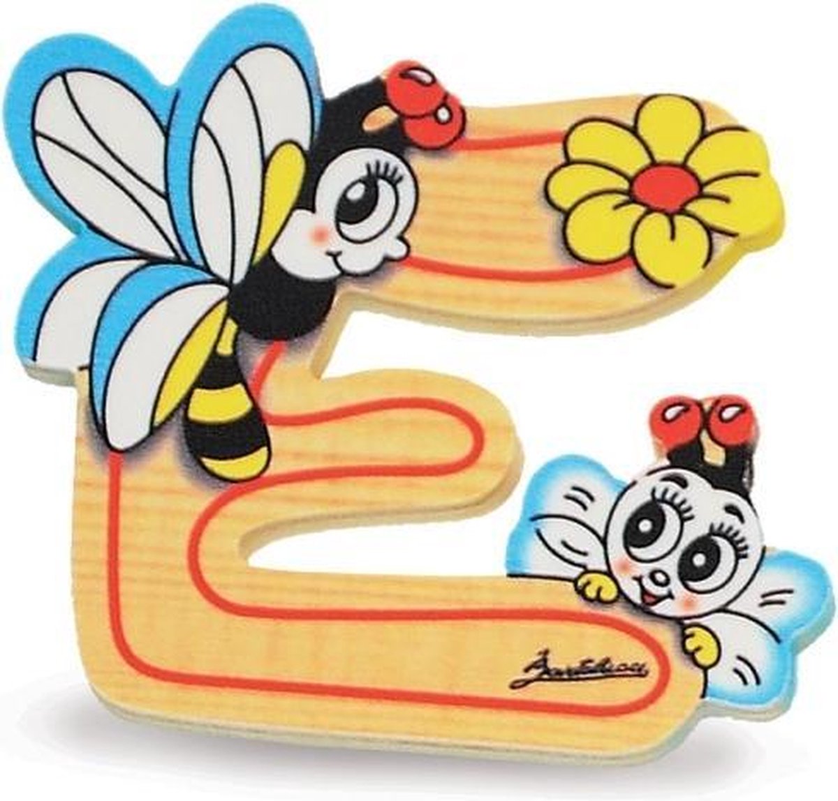 Alfabet letter hout groot E | Bartolucci Alfabet letter hout groot E | Bartolucci