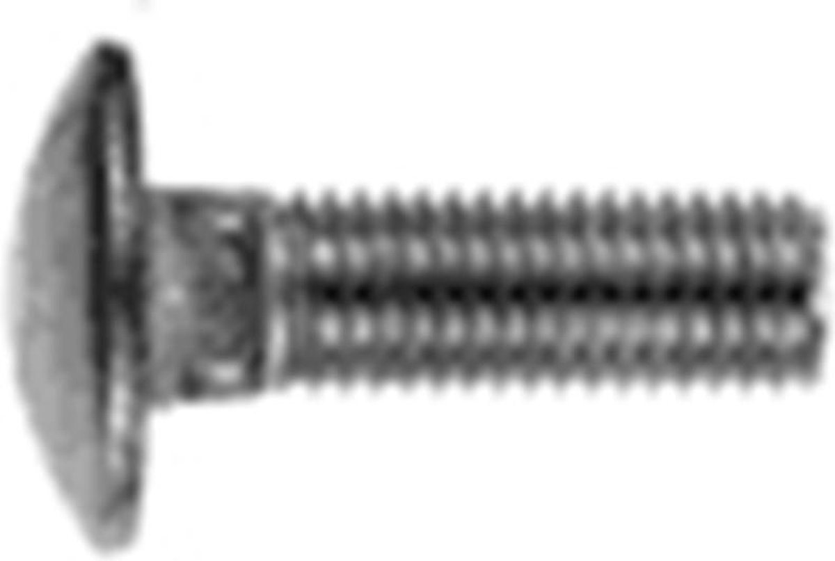Slotbout M6x45mm RVS A2 - 100 stuks