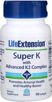Life Extension Vitaminen Super K met geadvanceerd vitamine K2 Complex (90 Softgels) - Life Extension
