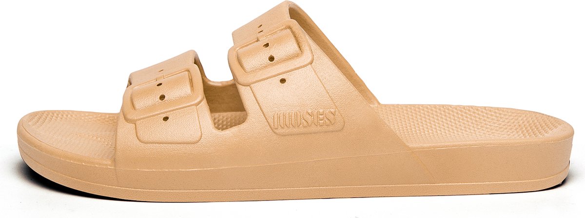 Freedom Moses Slippers / Slides - Vegan - Camel - Licht Bruin - Maat 28/29