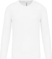 Herensportshirt 'Proact' met lange mouwen White - XL