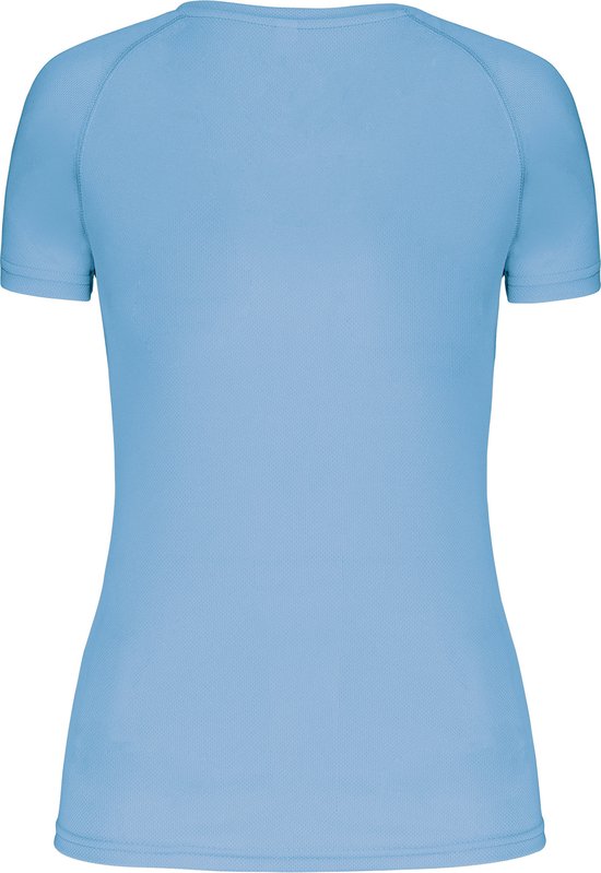 Damesportshirt 'Proact' met V-hals Sky Blue - L