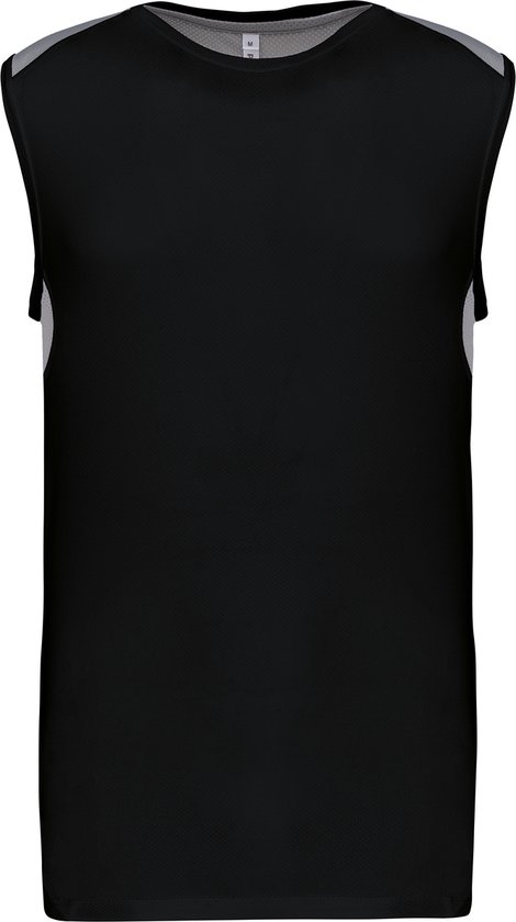 Tweekleurige tanktop sportoverhemd heren 'Proact' Black/Fine Grey - XS