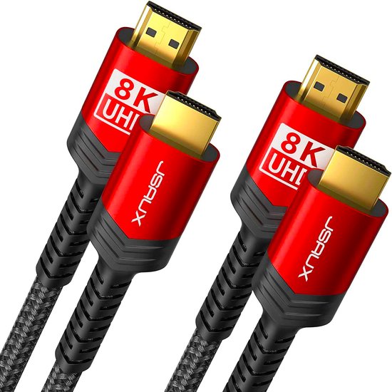 HDMI naar HDMI kabel 2 meter HDMI 2.1 8k Ultra 2 pack