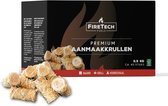 FireTech Premium Aanmaakkrullen - ca. 40 stuks 500 gram - Lange Brandduur -Houtwol - Aanmaakwokkels - Aanmaakblokjes