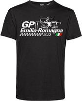 T-shirt GP Émilie-Romagne 2023 | Fan de Formule 1 | Max Verstappen / supporter de Red Bull racing | GP Rome | Noir | taille L.