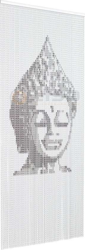 Aluminium Kettinggordijn Liso ® Boeddha - Kant en Klaar 92 x 209 cm - Gordijn