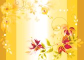 Fotobehang Floral Design | XXL - 312cm x 219cm | 130g/m2 Vlies