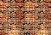Fotobehang Brick Wall | DEUR - 211cm x 90cm | 130g/m2 Vlies