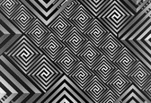 Fotobehang Modern Abstract Pattern | XL - 208cm x 146cm | 130g/m2 Vlies