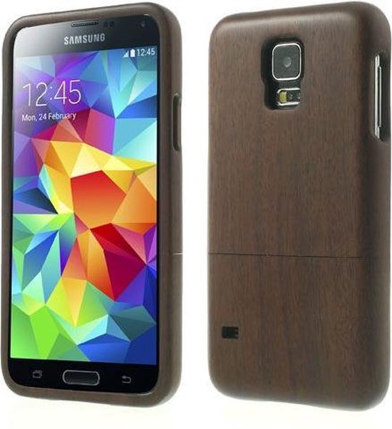 Walnoten houten Samsung Galaxy S5 hoesje | bol.com