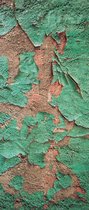 Fotobehang Painted  Texture Green | DEUR - 211cm x 90cm | 130g/m2 Vlies