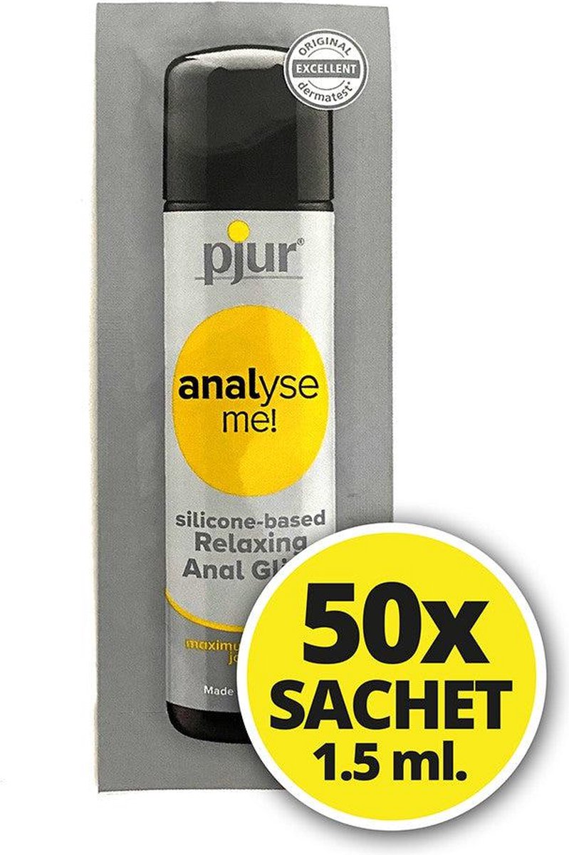 Goedkoopste Pjur Analyse Me - Ontspannend Anaal Glijmiddel - Siliconenbasis - 50 x 1,5 ml